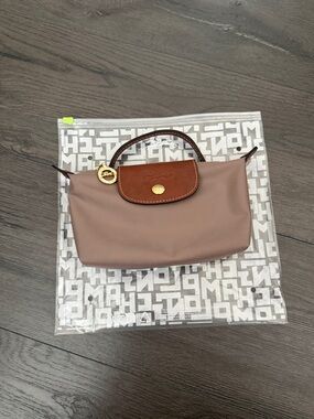 Longchamp Le Pliage cosmetic bag- Brown